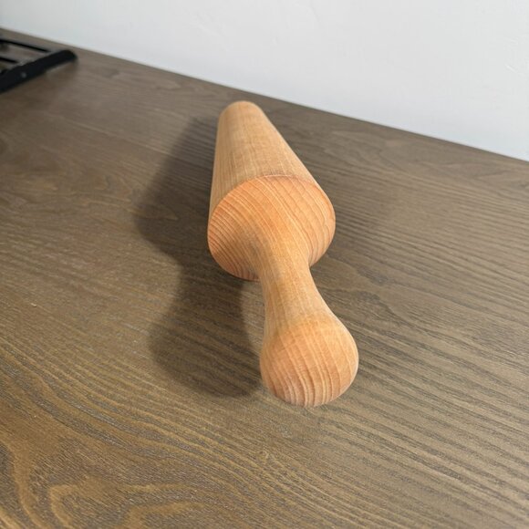 Wooden Pestle / Masher — Chinois Sieve Pusher • Vintage Rustic Kitchen Tool - Picture 4 of 7